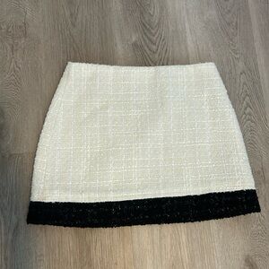 Alice & Olivia Black & white mini skirt